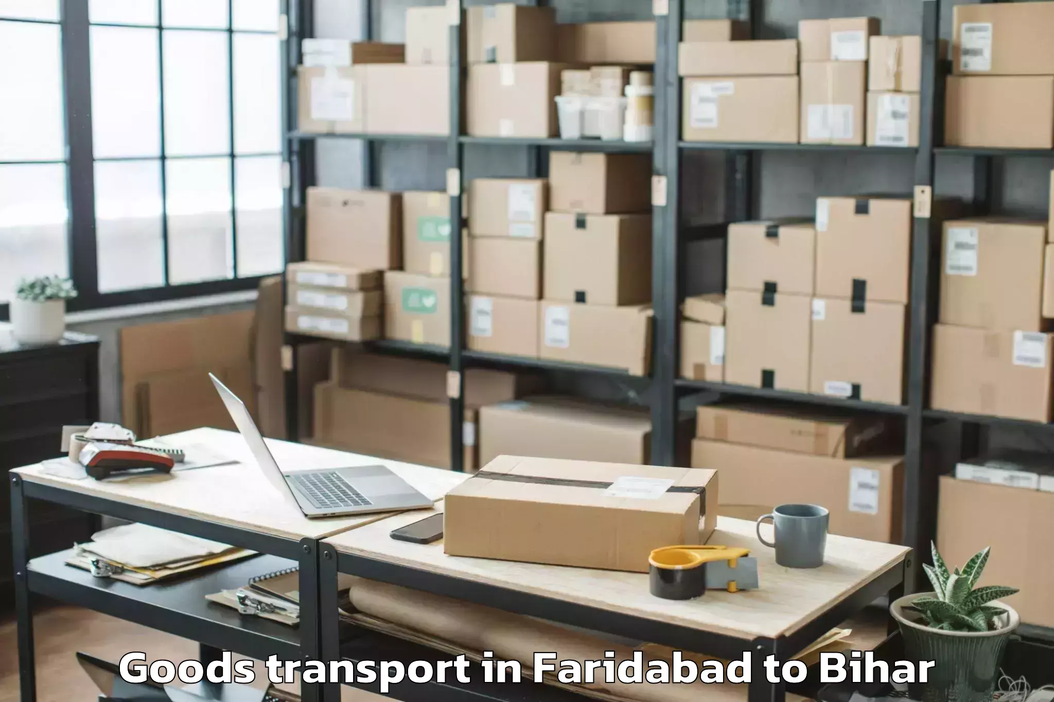 Trusted Faridabad to Neem Chak Bathani Goods Transport